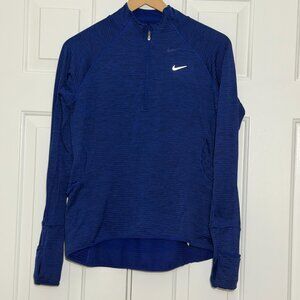 Nike Dri-Fit Half Zip Pullover Women’s Medium Blue Athletic Top